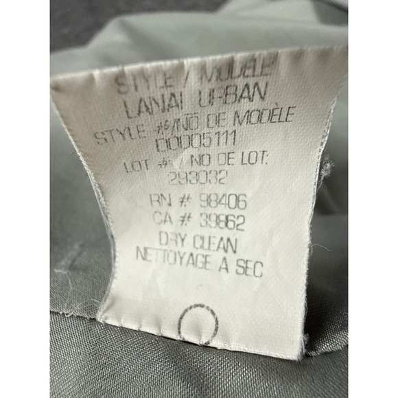 Theory Lanai Urban Light Grey Open Front Collarless Career Blazer Jacket Size 2 - Picture 5 of 10